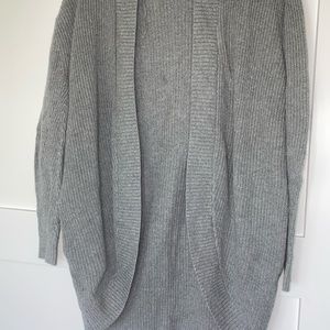 Grey knit cardigan